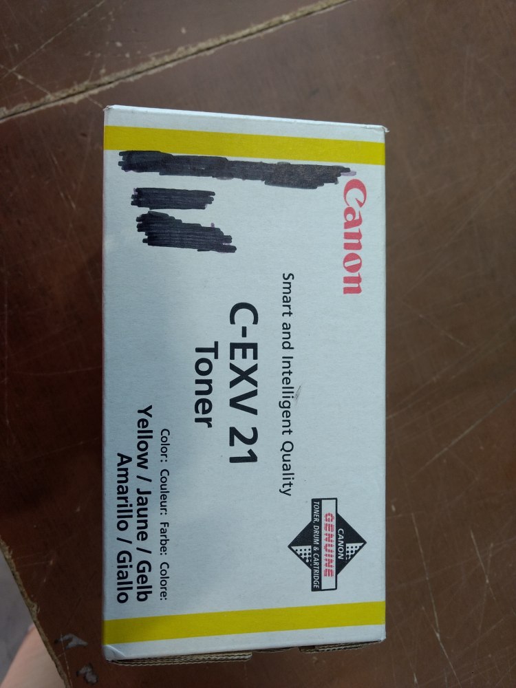 Canon Toner C-EXV21 yellow 1x260g (0455B002) poškozený obal