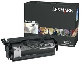 Lexmark Toner Cartridge T654 black HC T654X31E