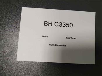 alternativ Polepy na ovládací panel Minolta Bizhub C3350