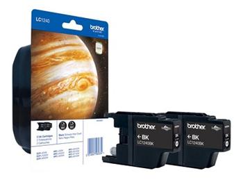 Brother Ink Cartridge LC1240BKBP2 black (2-pack)