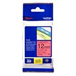 Brother páska TZE-431 černý tisk/červený podklad, laminovaná, 8m, 12mm