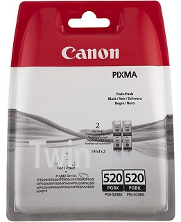Canon PGI-520BK (2932B012) HC double pack 2x19ml