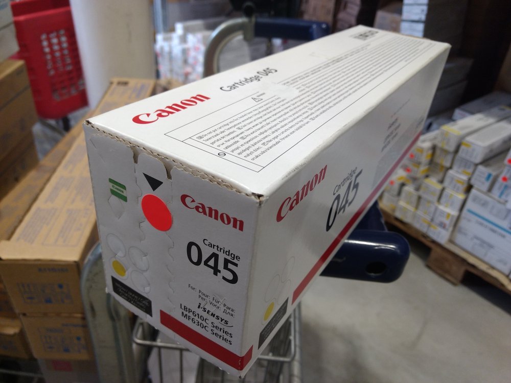 Canon Toner Cartridge 045 yellow (1239C002) poškozený obal