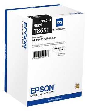 Epson Ink Cartridge T8651 XXL black pro WF-M5190DW