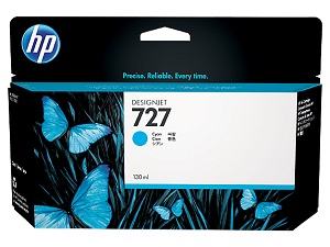 HP B3P19A No. 727 Cyan Ink Cart pro DSJ T920, 130ml