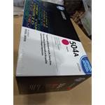 HP CE253A Toner Cartridge magenta 504A poškozený obal