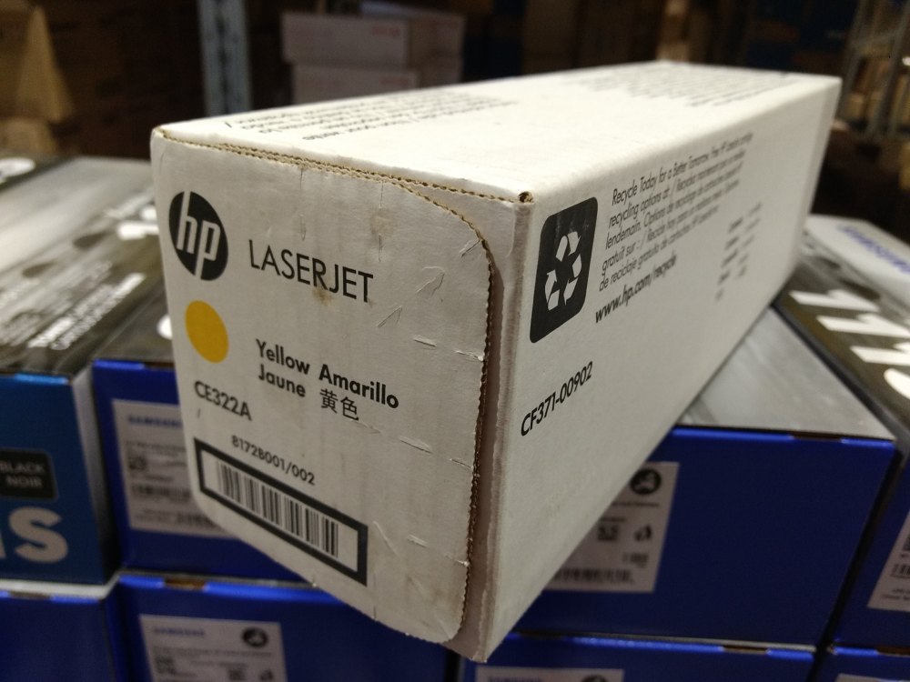 HP CE322A Toner Cartridge 128A yellow LJ Pro CP1525 poškozený obal