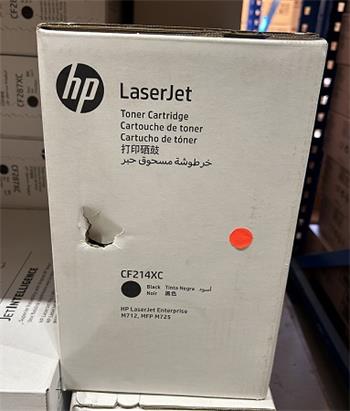 HP CF214XC Toner Cartridge black No.14X contract poškozený obal