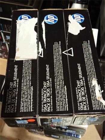 HP CF341A Toner Cartridge Multi Pack C/M/Y poškozený obal