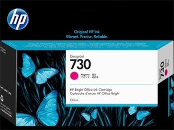 HP ink P2V63A, HP 730, magenta, 130ml