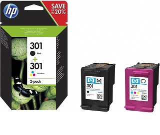 HP N9J72AE Ink Cart. 301 2-Pack (black/color)