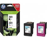 HP N9J72AE Ink Cart. 301 2-Pack (black/color)