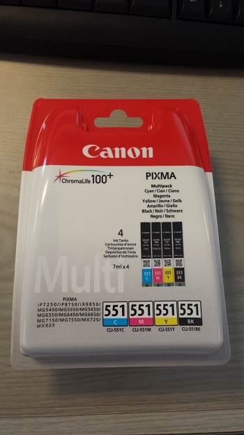 Canon CLI-551 C/M/ Y/BK Multi Pack (6509B009) standard