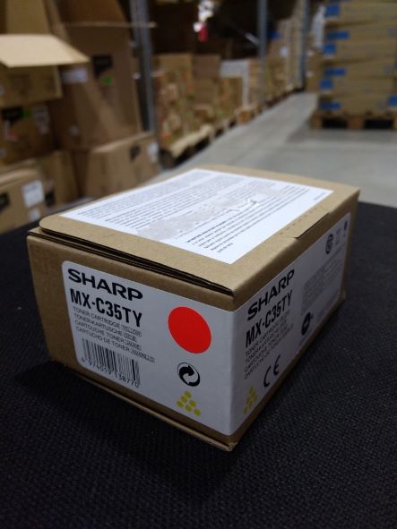 Sharp Toner Cartridge MX-C35TY yellow Poškozený obal